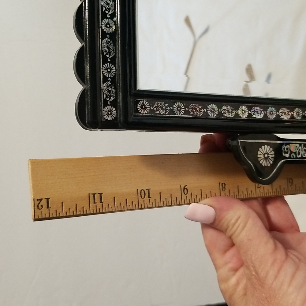 Vintage Black Jewelry Organizer with Iridescent shimmer - Picture 15 of 16